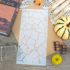 Art Crack Pattern Stencil For Painting Scrapbook Embossing Template