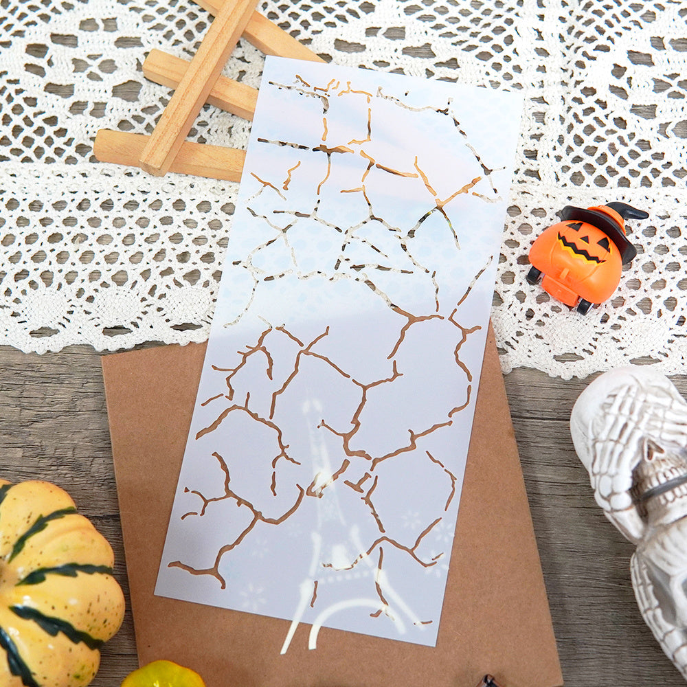 Art Crack Pattern Stencil For Painting Scrapbook Embossing Template
