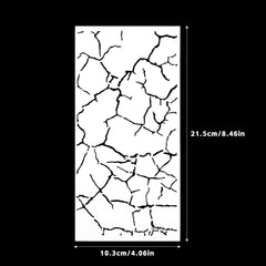 Art Crack Pattern Stencil For Painting Scrapbook Embossing Template