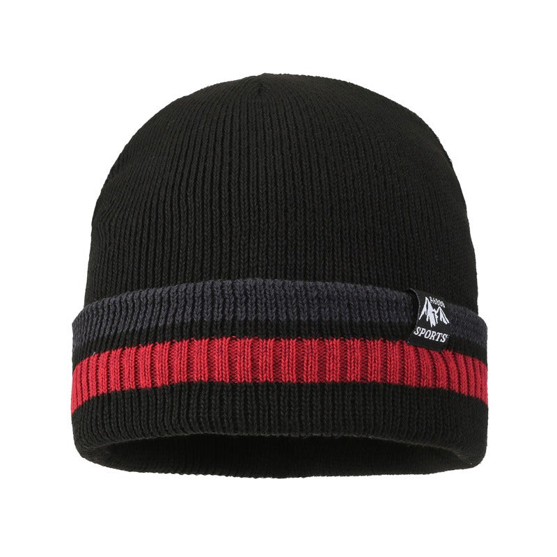 Winter Velvet Hat Ear Protection Knitted Beanie Hat