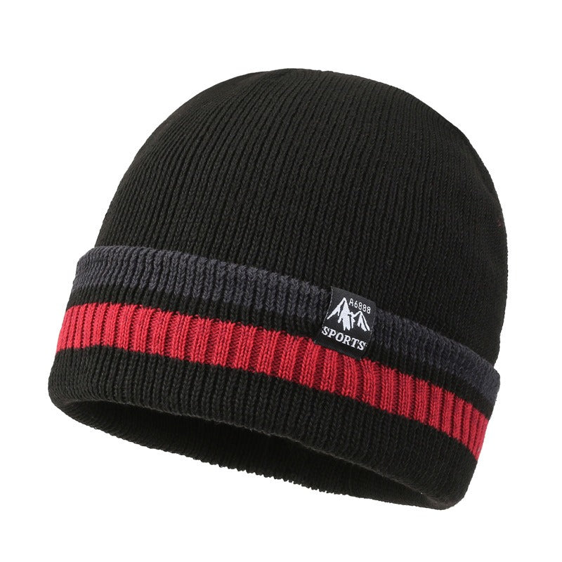 Winter Velvet Hat Ear Protection Knitted Beanie Hat