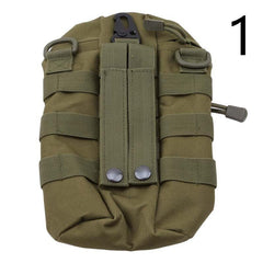 Zipper Camo Water Bottle Bag with Small Pouch, Portable Cup Holder for Outdoor