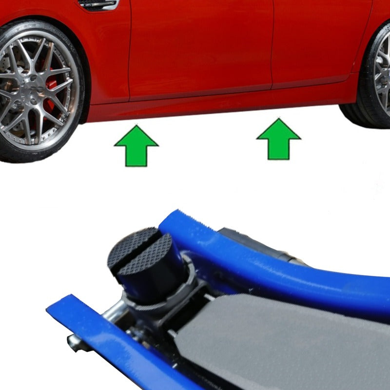 1pc Floor Slotted Car Jack Rubber Pad Frame Protector Adapter