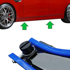 1pc Floor Slotted Car Jack Rubber Pad Frame Protector Adapter