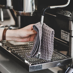 Water Absorbent Small Square Towel for Coffee Bar, Camping