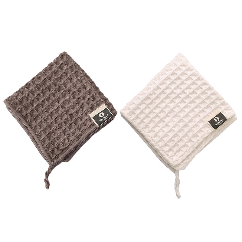 Water Absorbent Small Square Towel for Coffee Bar, Camping