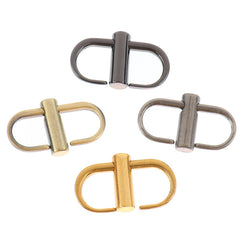 2pcs Handbag Chain Strap Buckle Adjustable Metal Clip Bag Accessories