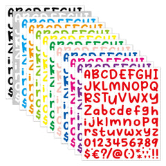 10 Sheets 810pcs Letter Stickers Self Adhesive Vinyl Waterproof Mailbox Numbers