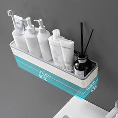 Shower Caddy Bathroom Organizer Wall Hanging Self Adhesive Storage Box