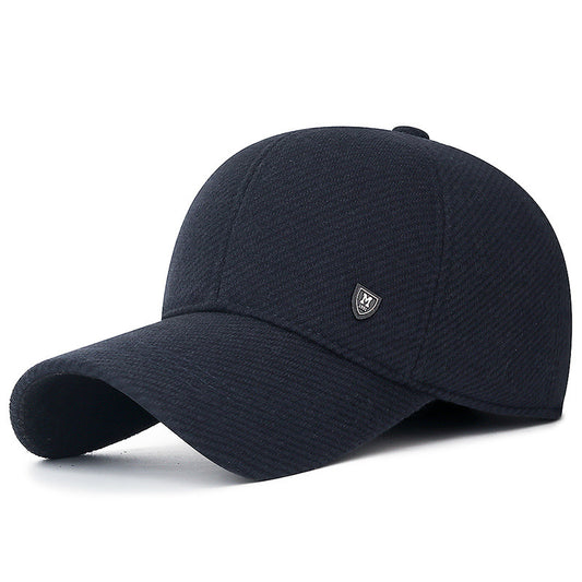 Men's Winter Ear Protection Warm Baseball Cap Thick Cotton Hat