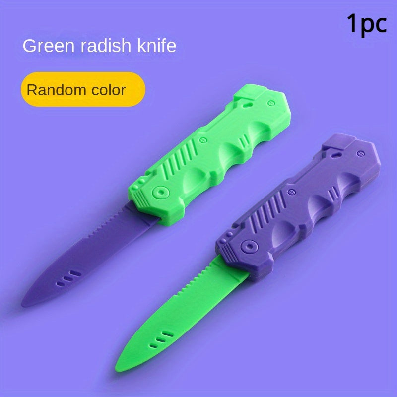 3D Gravity Spring Carrot Telescopic Dagger To Decompress And Decompress