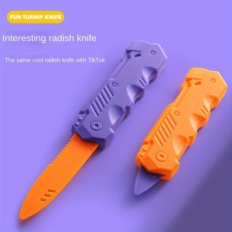3D Gravity Spring Carrot Telescopic Dagger To Decompress And Decompress