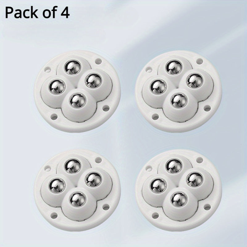 4 Mini 360 Rotatable Wheel Caster Pack with Adhesive