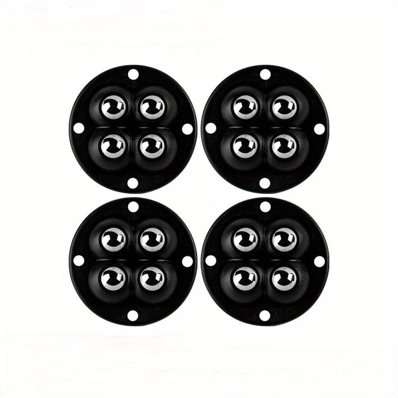 4 Mini 360 Rotatable Wheel Caster Pack with Adhesive