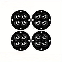 4 Mini 360 Rotatable Wheel Caster Pack with Adhesive
