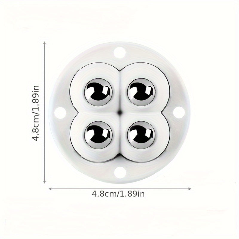 4 Mini 360 Rotatable Wheel Caster Pack with Adhesive