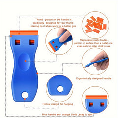Plastic Razor Blade Scraper Tool for Label Decal Removal