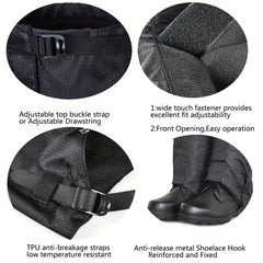 Warm Waterproof Leg Gaiters for Hiking Adjustable Snow Boot Gaiters