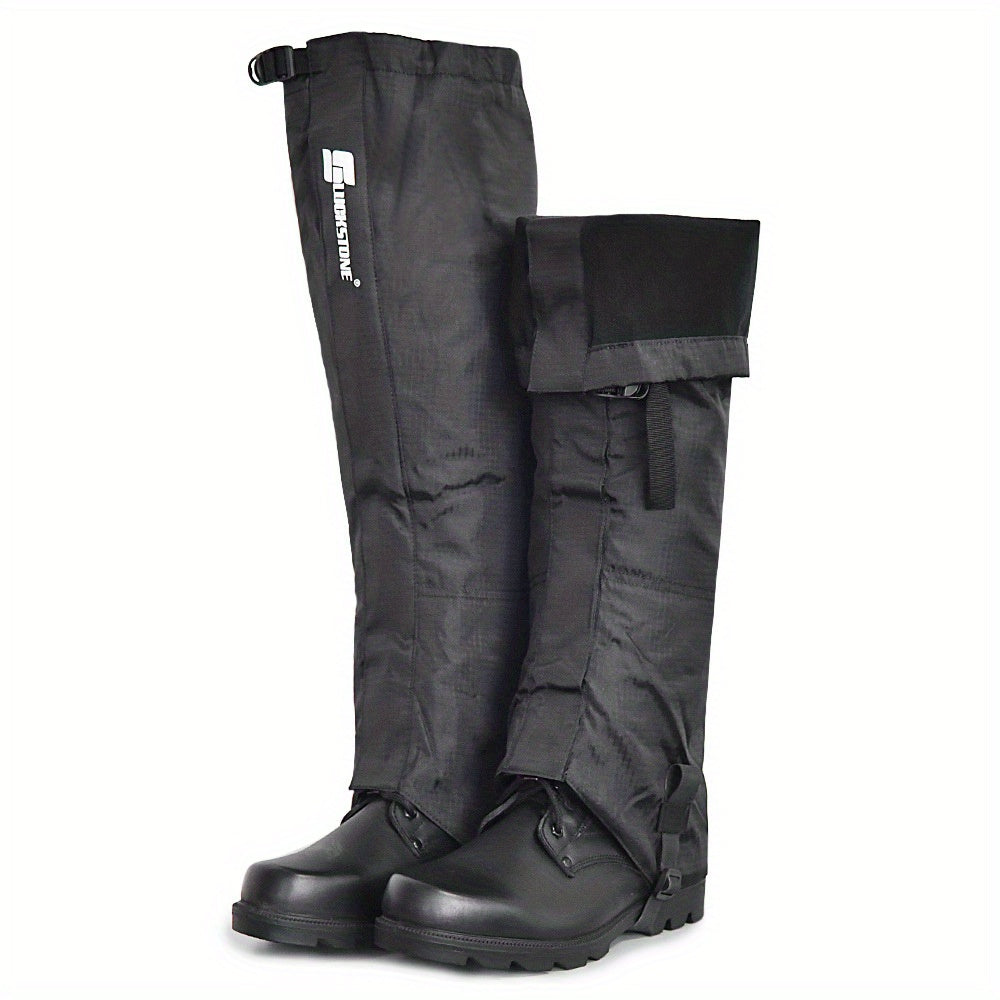 Warm Waterproof Leg Gaiters for Hiking Adjustable Snow Boot Gaiters