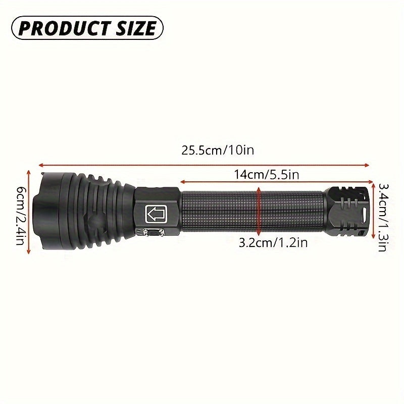 Waterproof LED Flashlight 3 Lighting Modes