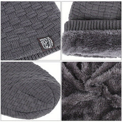 Winter Warm Beanie Hat Ear Protection Knitted Hat Coldproof Skull Caps