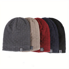 Winter Warm Beanie Hat Ear Protection Knitted Hat Coldproof Skull Caps