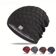 Winter Warm Beanie Hat Ear Protection Knitted Hat Coldproof Skull Caps