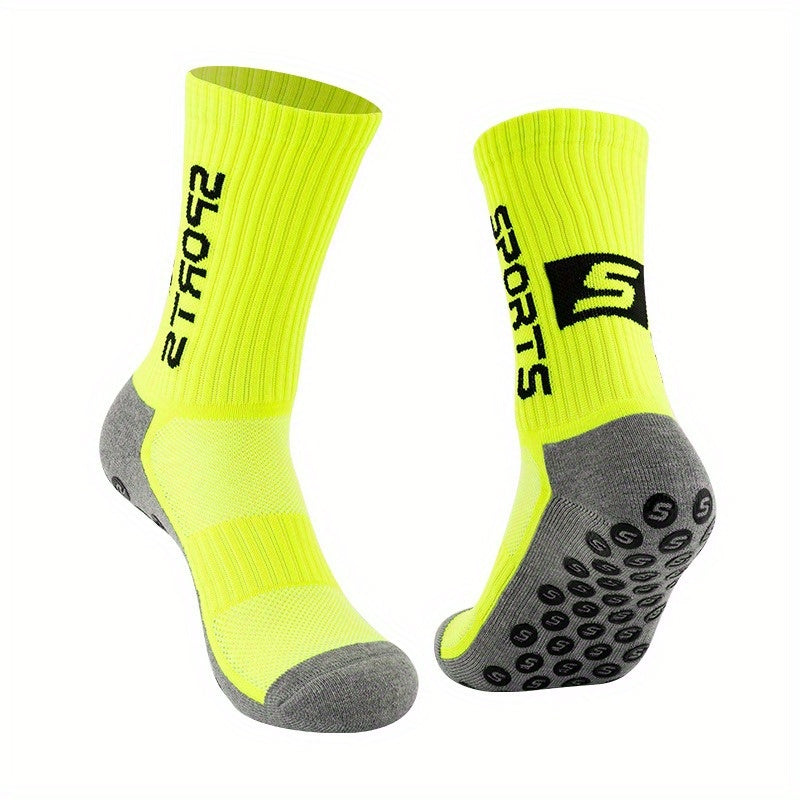 Sports Crew Socks Non-slip Wear-resistant Grip Socks