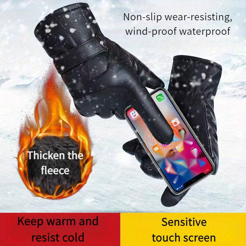Men's Waterproof Winter Touch Screen Gloves