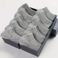 Men's Solid Liner Anklets Socks Breathable Soft Sweat Absorbent