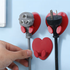 Love Kitchen Wall Mount Plug Hook Bedroom Office Cable Organizer