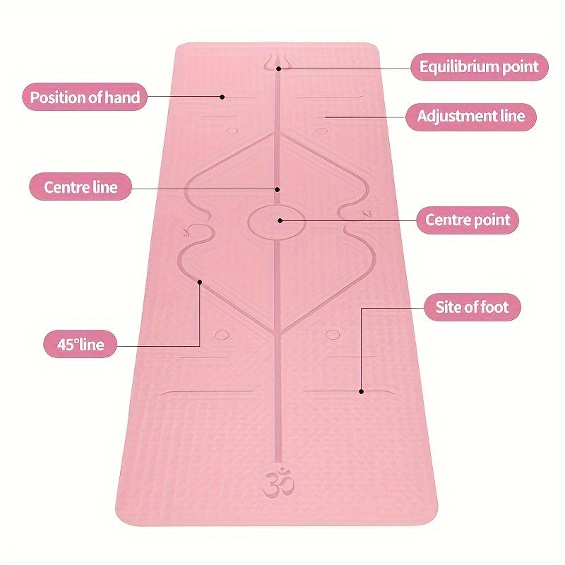 Non Slip Yoga Mat Thicken Widen Soft Fitness Mat Comfortable Workouts