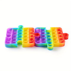 Rainbow Push Bubble Sensory Toy - Anti Stress Game