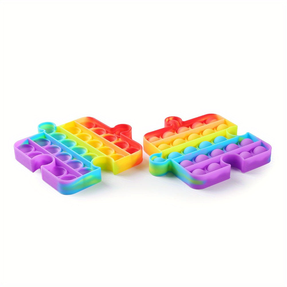 Rainbow Push Bubble Sensory Toy - Anti Stress Game