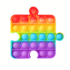 Rainbow Push Bubble Sensory Toy - Anti Stress Game