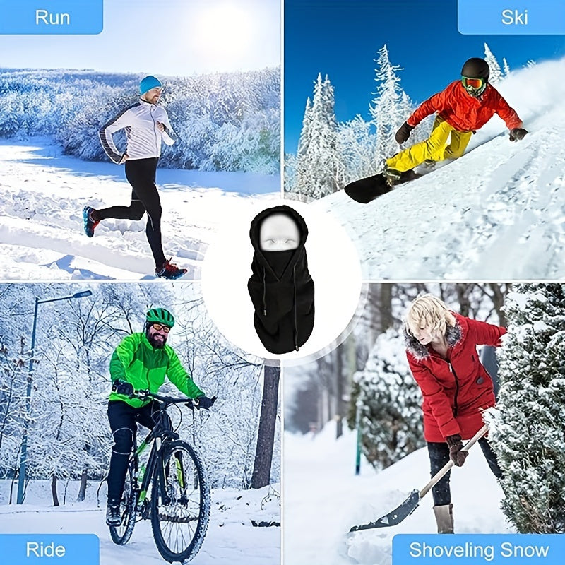 Unisex Thermal Knitted Mask Full Face Cover Outdoor Sports Cycling Balaclava