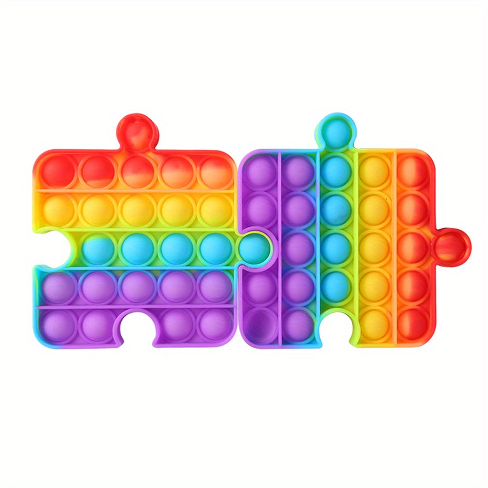 Rainbow Push Bubble Sensory Toy - Anti Stress Game
