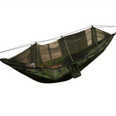 Portable Hammock With Mosquito Net Parachute Nylon Double for Camping