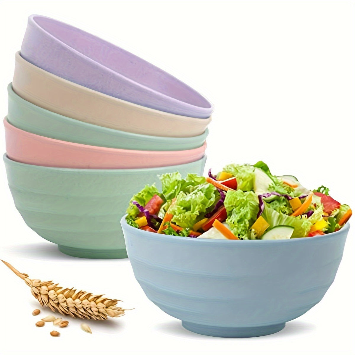 4pcs Noodles & Salad Bowls for Home & Restaurant