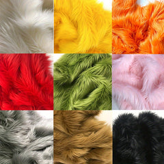 1pc Square Fur DIY Handcraft Fabric for Christmas Doll Making