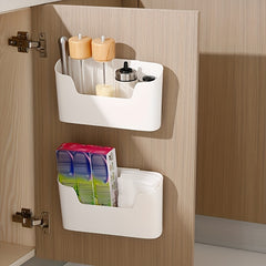 Wall Mounted Holder Magazines Organizer Adhesive Storage Rack