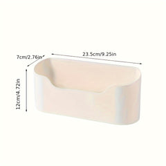 Wall Mounted Holder Magazines Organizer Adhesive Storage Rack