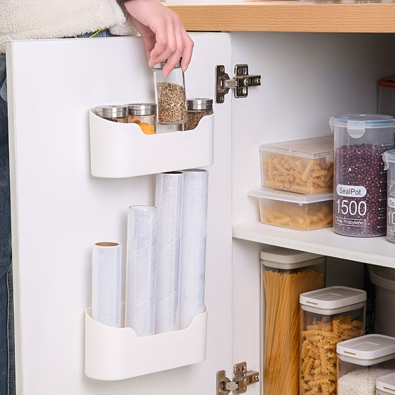 Wall Mounted Holder Magazines Organizer Adhesive Storage Rack
