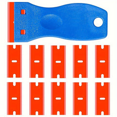 11pcs Plastic Razor Blade Scraper Tool for Stickers Decals Adhesi