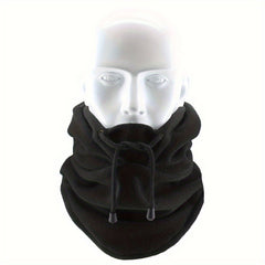 Winter Windproof Hood with Ear Protection and Neck Cover Warm Plush Skiing Mask