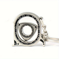 360 Rotatable Car Engine Keychain Charm Pendant