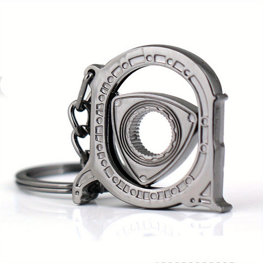 360 Rotatable Car Engine Keychain Charm Pendant
