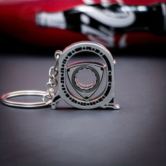 360 Rotatable Car Engine Keychain Charm Pendant