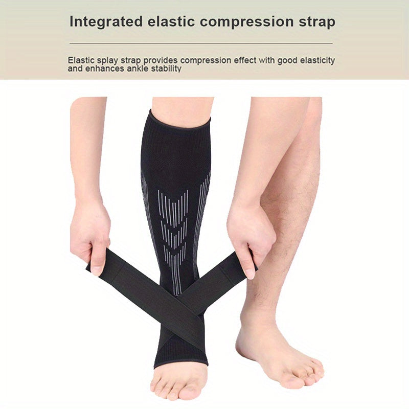 2pcs Compression Calf Ankle Sleeves Anti Collision Shin Guards