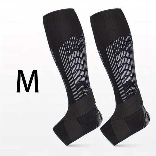 2pcs Compression Calf Ankle Sleeves Anti Collision Shin Guards